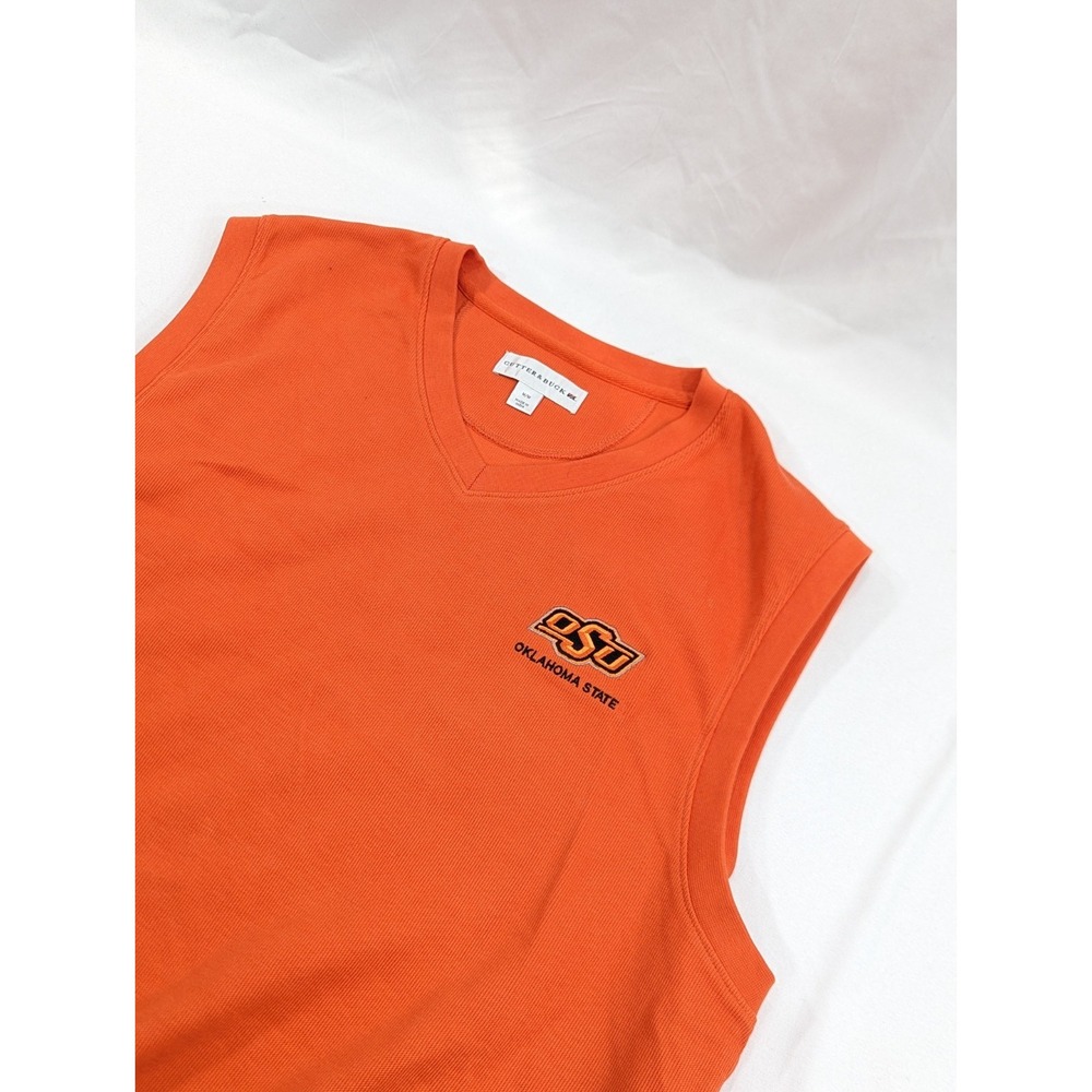 Oklahoma State University Cowboys‎ Micro Riibbed Cotton Vest Men's Medium Orange